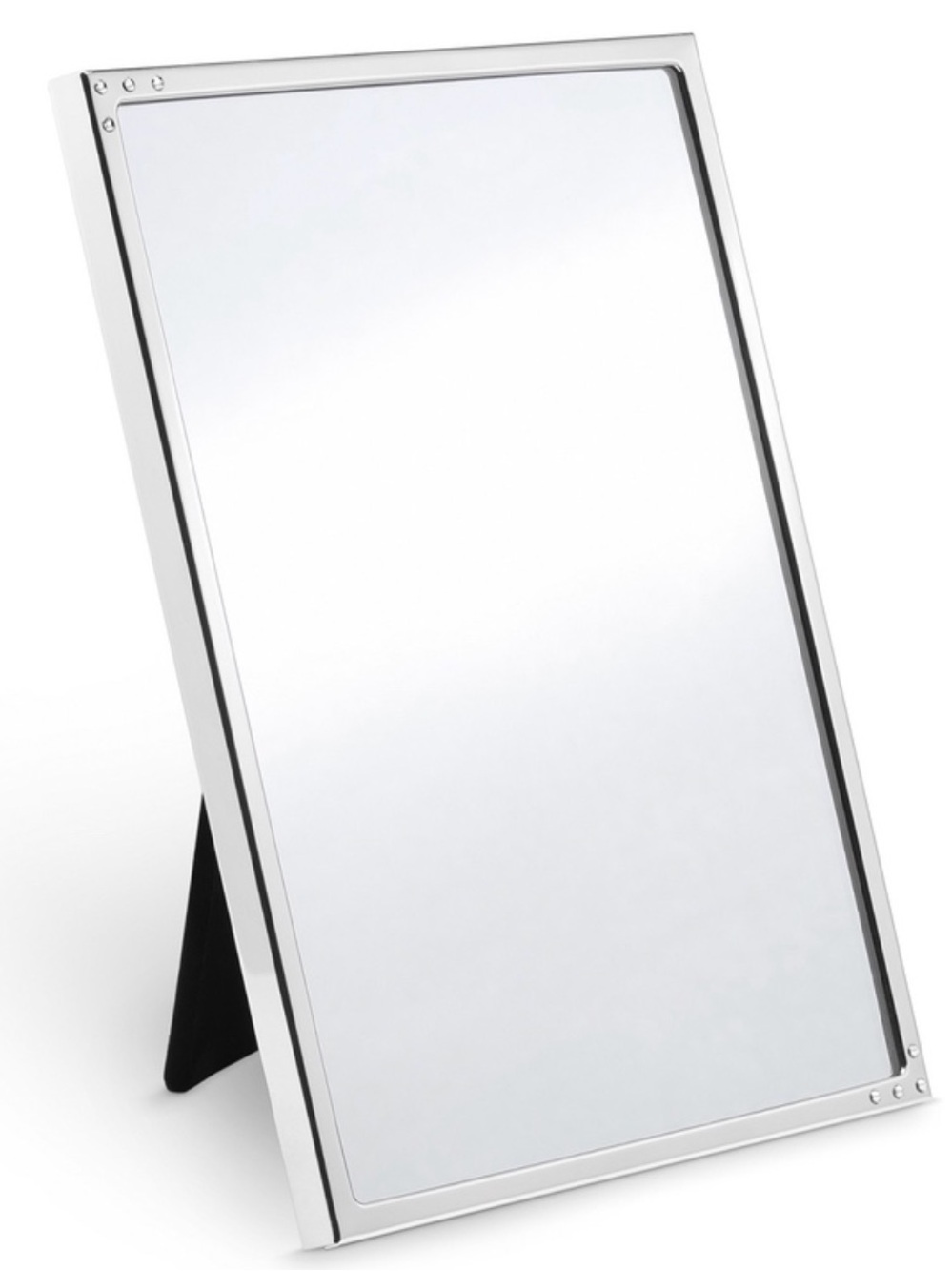 NWT Swarovski Embellished Silver Rectangular Table Mirror